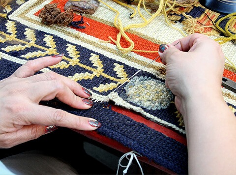 Rug Restoration - Part of Rug Repairing