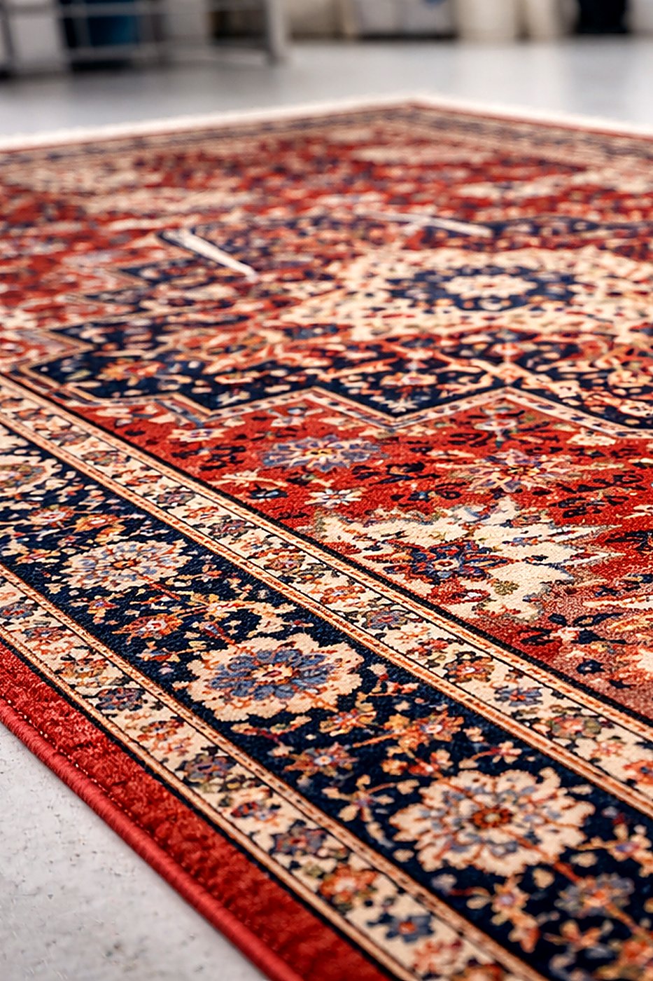 Hand-brushed hand-knotted Persian rug — cleaned by ABC Decorative Rugs