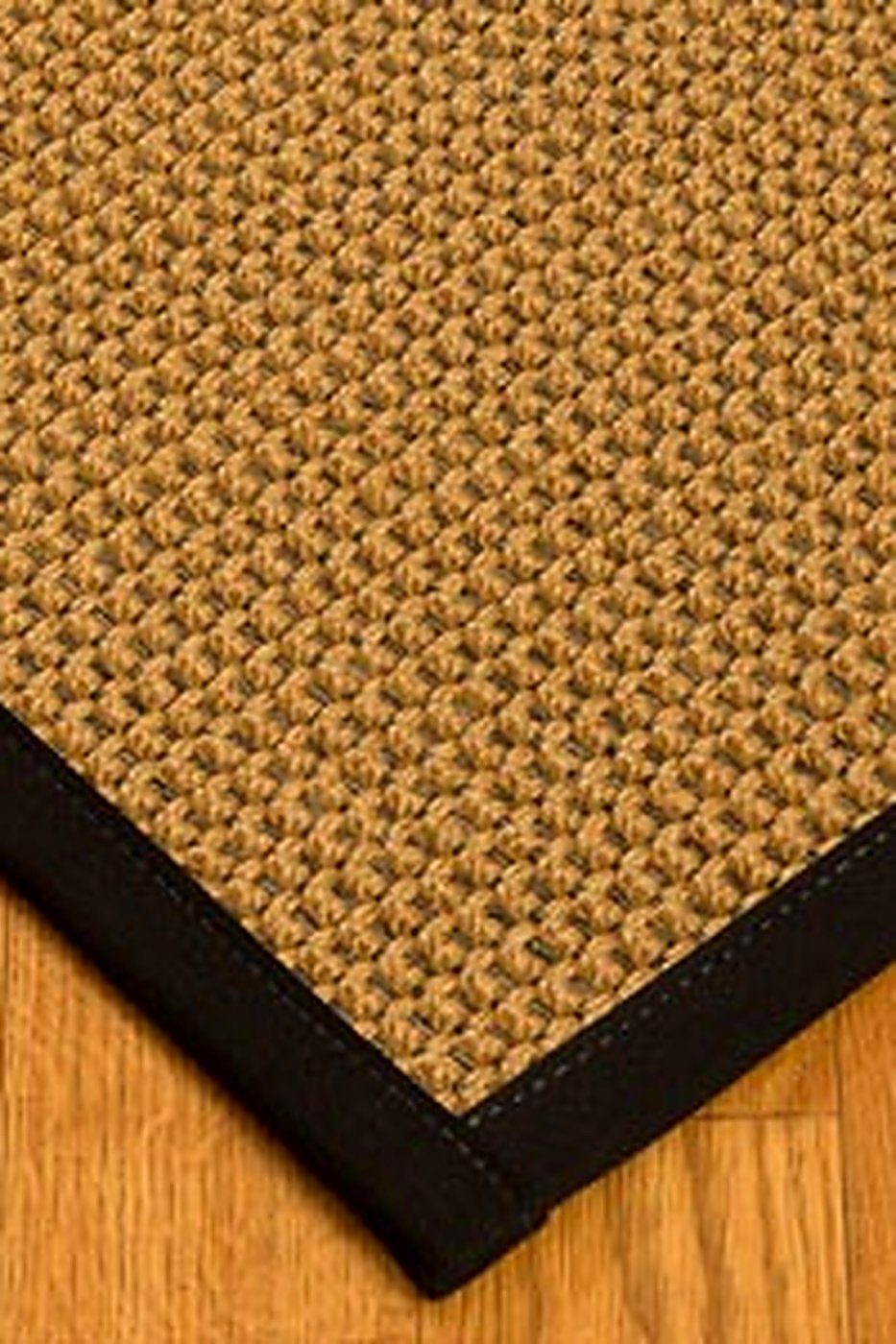 Natural sisal rug with cotton binding — dry-cleaned by ABC Decorative Rugs